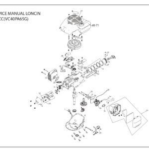 Ανταλλακτικά Κινητήρα LONCIN 123cc (VC40PA65G)